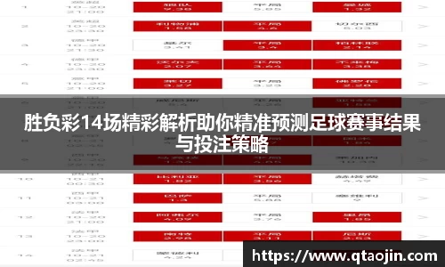 胜负彩14场精彩解析助你精准预测足球赛事结果与投注策略